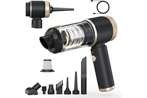 Car Vacuum Cleaner,16000PA Car Vacuum Cordless Powerful with LED Light,Dual HEPA Filters,Type-C Charging Handheld Mini Vacuum