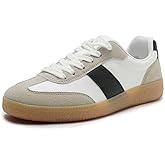 Rihero Women's Fashion Sneakers Comfortable Walking Shoes Casual Lace-Up Non Slip Sneakers