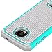 Moto Z Force Case,Berry Accessory [Drop Protection] Protective Case [Shock Proof] [Dual Lawyer] Hybrid Defender Armor Case Cover For Moto Z Force With Free Berry logo stand holder (Teal)