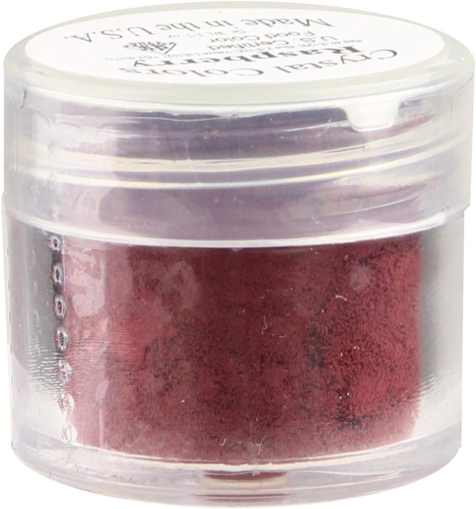 Crystal Color Powder Food Coloring, One Jar of 2.75 Grams - Raspberry