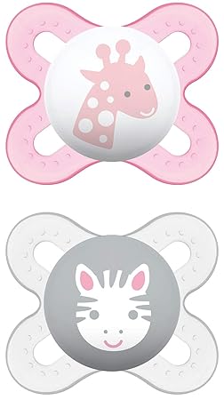 MAM Schnuller Start Silikon 0-2 Monate, 2 Stück, FH - für Mädchen