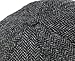 John Hanly Men’s Newsboy Cap 8 Piece Wool Charcoal Herringbone Irish Made