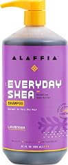 Alaffia Shampoo, Lavender – EveryDay Shea Sulfate-Free Shampoo with Moisture-Rich Shea Butter and Coconut Oil, 32 Oz
