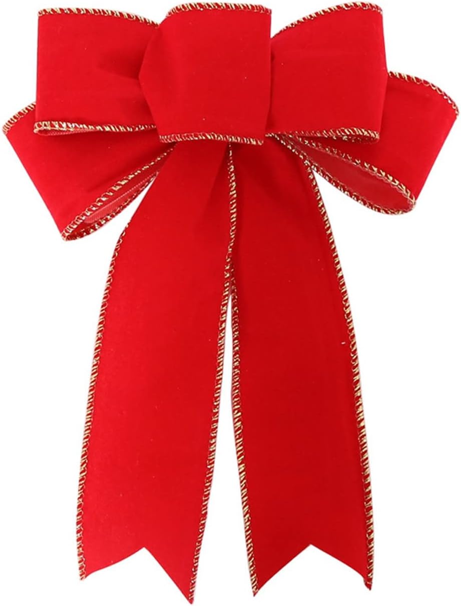 Bows & Ribbons - Ribbon Wreath Bow - 10in Wide,18in Long Tails,Christmas Tree Ribbon,Winter Decoration,Front Door Decor,Teal Ornaments for Christmas Tree Christmas Window Decorations Christmas Crafts for Adults