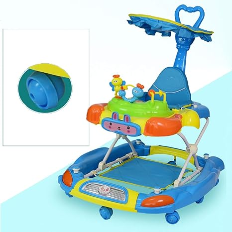 blue baby walker