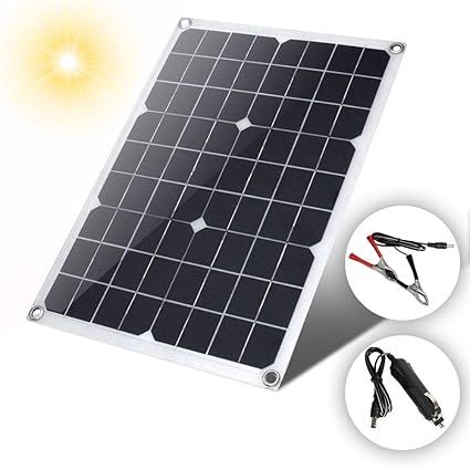 Amazoncom Zinnor 18v 20w Watt Semi Flexible Solar Panel