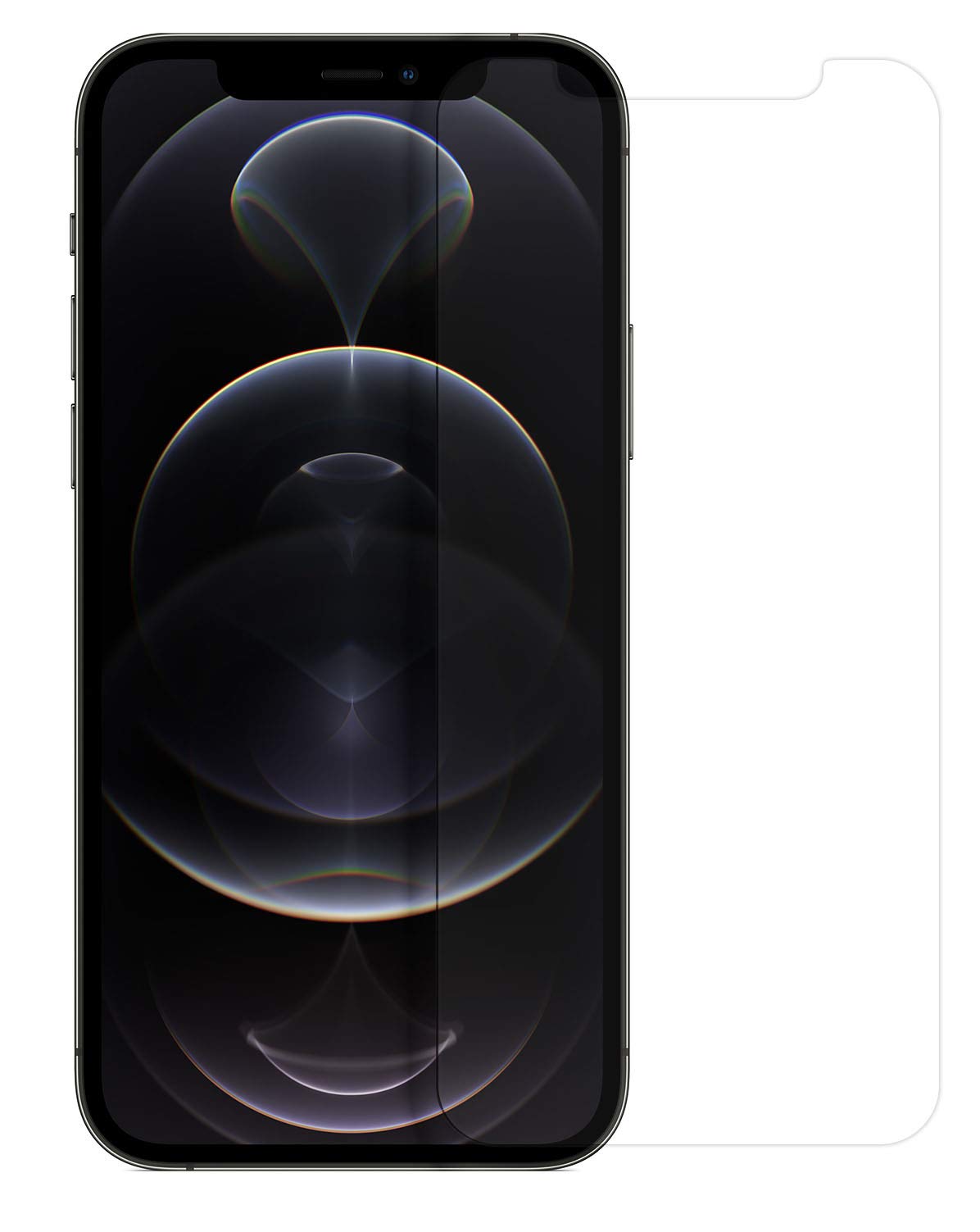 MyGadget Screen Protector [Crystal Clear] for Apple iPhone 12 | 12 Pro - Tempered Glass Coverage Transparent Film - Shatterproof & Scratch Proof 9H