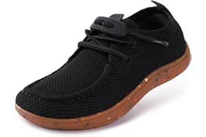 WHITIN Toddler/Little Kid Wide Barefoot Shoes | Slip-on Loafers for Boys/Girls | One-Pull Tightening