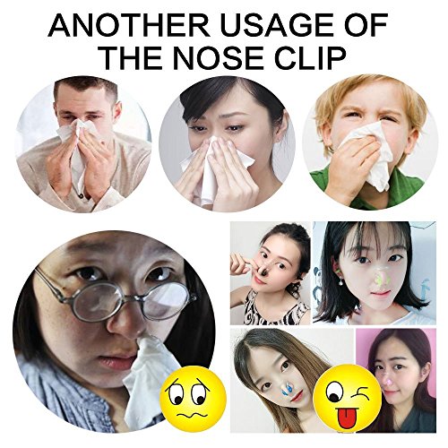 KEKLLE [10Pcs/Pack] Waterproof Silica Gel Swimming Nose Clip - Comfortable Soft Latex Plugs for Kids and Adults Multi-color (10Pcs/Pack[Random Color]) (20Pcs/Pack) - Thumbnail 5