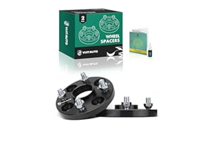 YHTAUTO 4x100 Hub Centric Wheel Spacers 15mm Fits Kia, Ford, Mazda, Scion, Toyota, Fiat Models, 4 Lug Tire Spacers w/ M12x1.5