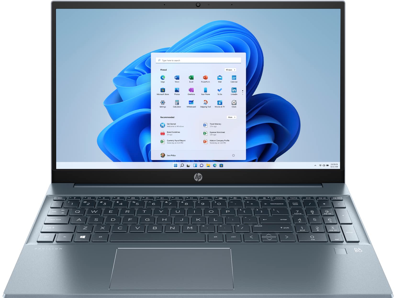 Laptop HP 2022 Pavilion 15.6 FHD 1080P IPS, AMD Ryzen 7-5700U de 8 núcleos (hasta 4.3GHz, Beat i7-1180G7), 32GB RAM, 1TB NVMe SSD, teclado numérico, HDMI, WiFi, USB-A&C, carga rápida, audio de B&O, Win11