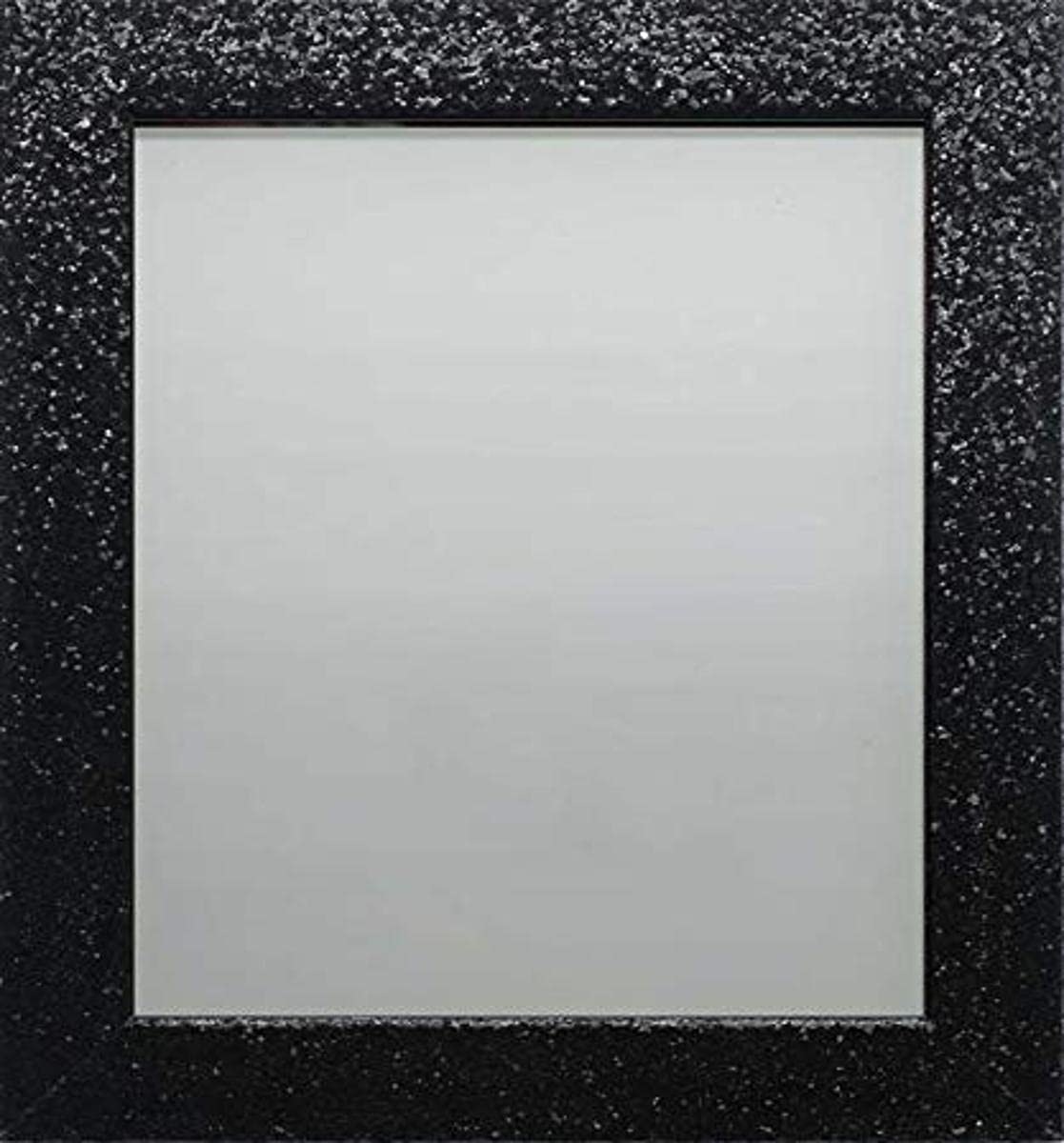 Frame Company Glitter Sparkly Picture Photo Frame, Black, 10x8 inch *Choice of Colours & Sizes*Fitted with Real Glass