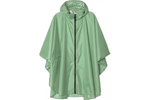 SaphiRose Unisex Rain Poncho Raincoat Hooded for Adults Women with Pockets