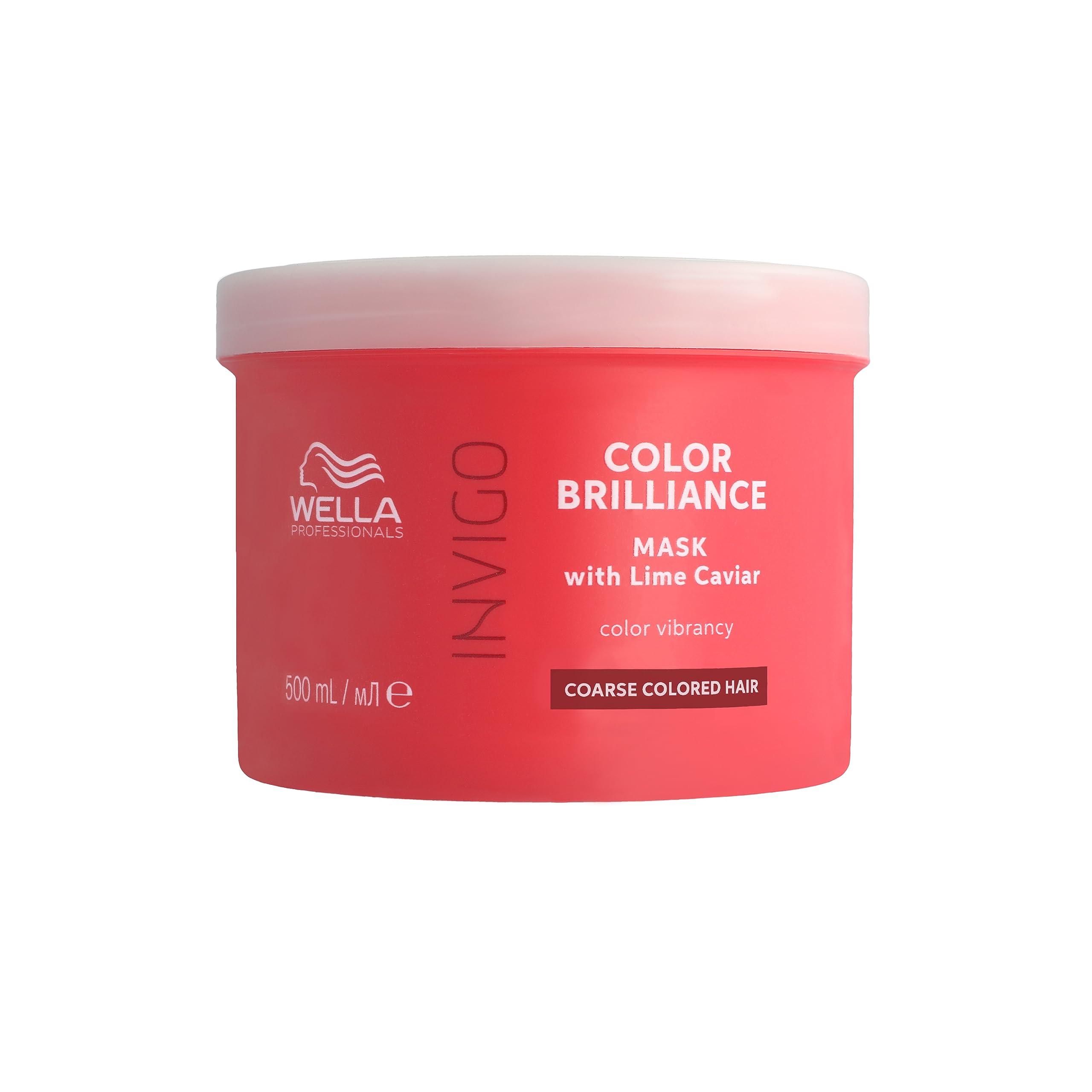 Wella Professionals Invigo Color Brilliance Vibrant Color Mask - Boost Shine & Smooth Hair Texture for Colour Vibrancy - Intense Treatment Hair Mask for Coarse Hair 500ml