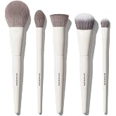 Morphe Portrait Mode 5 Piece Makeup Brush Set - Professional Makeup Brushes for Foundation, Concealer, Powder, Bronzer - Expertly Engineered Face Brush Kit for Smooth, Streak-Free Application (5 ct)