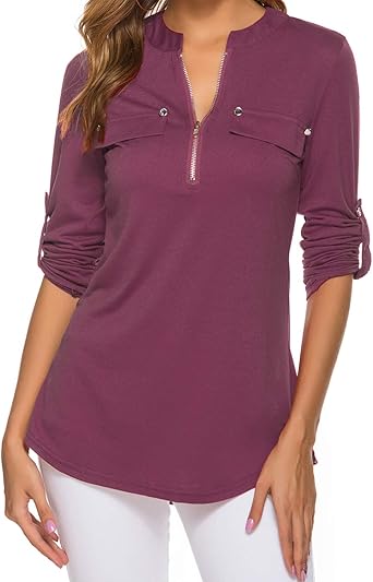 red long sleeve tunic