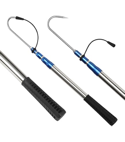 Gaff Hook Ice Fishing Telescopic Fish Gaff Stainless Fishing Spear