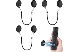 3Pcs Magnetic Remote Control Holder, TV Magnetic Wall Mount Control Holder, Wall Mount Organizer with Retractable Cord & Stro