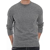 Sailwind Men's Crewneck Sweater Soft Casual Sweaters for Men Classic Pullover Sweaters with Ribbing Edge