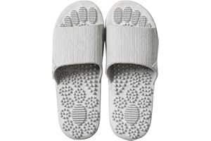 V-Shine Acupressure Reflexology Slippers for Foot Acupoint Massage, Shiatsu Arch Pain Relief, Non-Slip Massage Shoes for Bath Shower