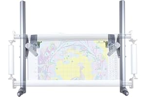 Couple Embroidery Art Cross-Stitch Stand Embroidery Frame Stand Aluminum Alloy Embroidery Frame Stand Adjustable Cross-Stitch Stand Suitable for Embroidery and Sewing (Desktop)