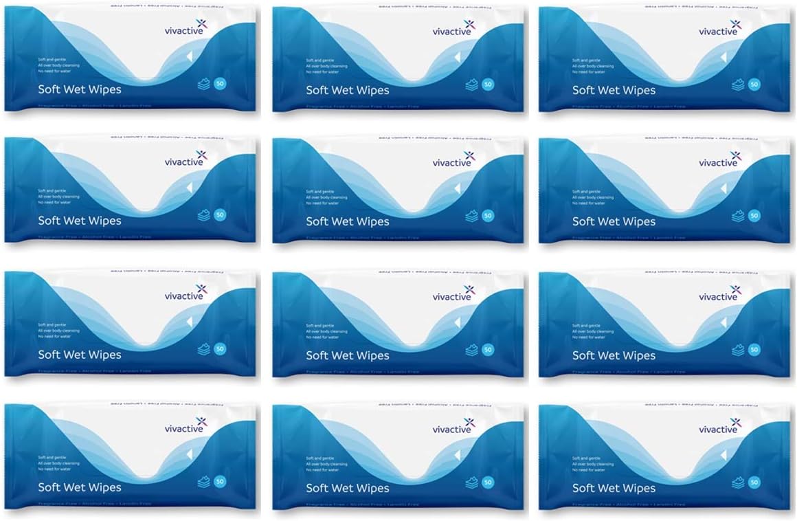 Case Saver 12x Vivactive Wet Wipes - 50 Pack