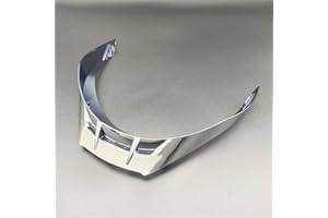 MOONTOGO Helmet Rear Spoiler for AGV Pista GP R,Pista GP,Corsa,Corsa R Replacement Helmet Tail Spoiler Accessories (Silver)