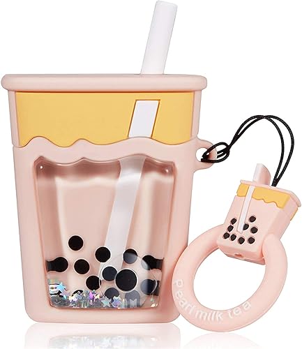 Besoar Quicksand Milk Tea for Airpod 1/2 Case, Cartoon Cute
