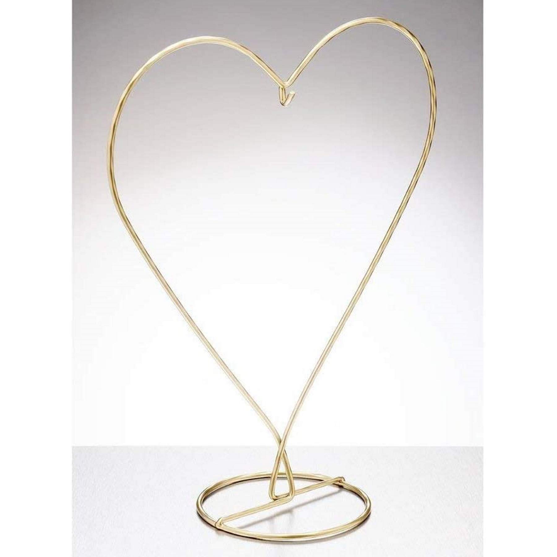 Sienna Glass Heart Shaped Display Stand Gold