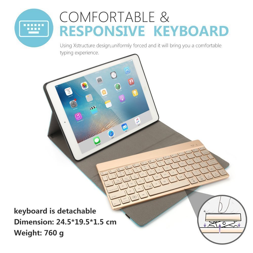 E C Layout Italiano Custodia Tastiera Ipad 10 2 Dingrich Custodia Con Tastiera Per Ipad 10 2 19 7th Gen 10 5 17 Air 3 Bluetooth 7 Colori Retroilluminati Tastiera Staccabile Auto Sleep Wake Custodie Rigide Custodie Morbide E