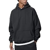 Flygo Mens Hoodie Oversized Fleece Pullover Fashion Hoodies Casual Active Long Sleeve Hooded Sweatshirt