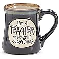 burton+BURTON, I'm a Teacher Superpower, 18 Oz Mug, 1 X, Deep Black