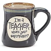 1 X I'm a Teacher Superpower Deep Black 18 Oz Mug