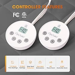 Valthie Heated Mattress Pad King Size,Dual Control