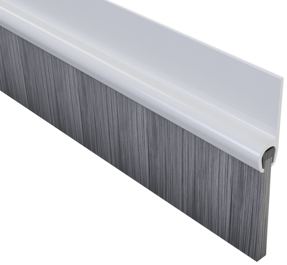 STORMGUARD 02SR6641000W 1 m Self Adhesive BDS Bottom of The Door Brush Seal - White