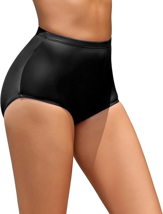 Speerise Womens Nylon Spandex High Waisted Ballet Dance Brief Panty