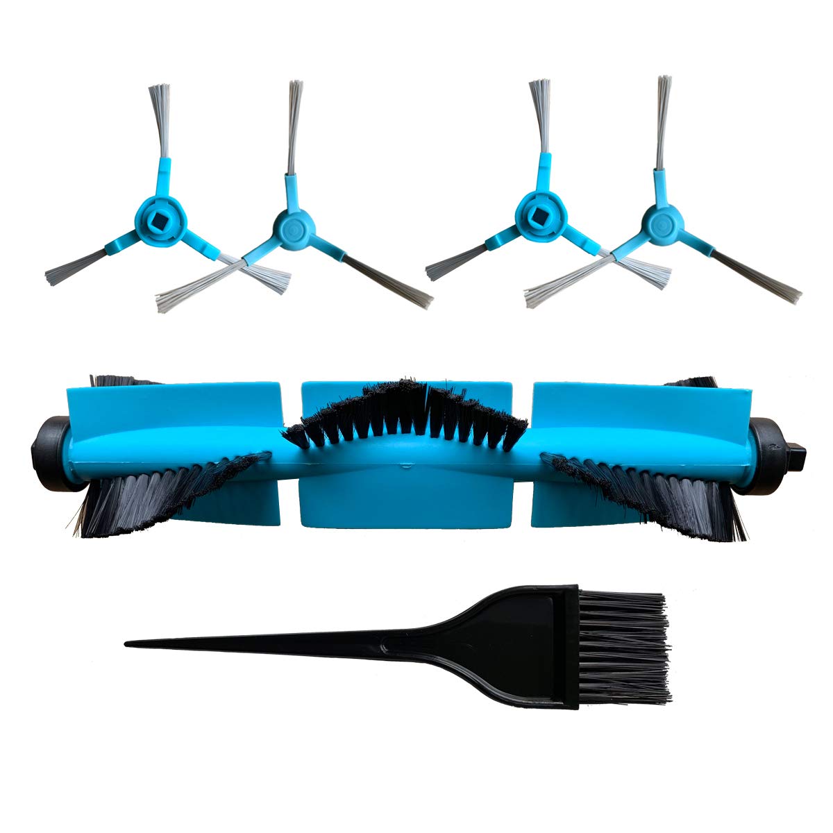REYEE Pack de 6 Kit de Accesorios de Repuesto para Cecotec Conga Excellence 3090  Conga 3090 Robot Aspiradora 4 Cepillos Laterales 1 Cepillo de Limpieza 1  Cepillo Principal Aspiración, limpieza y cuidado