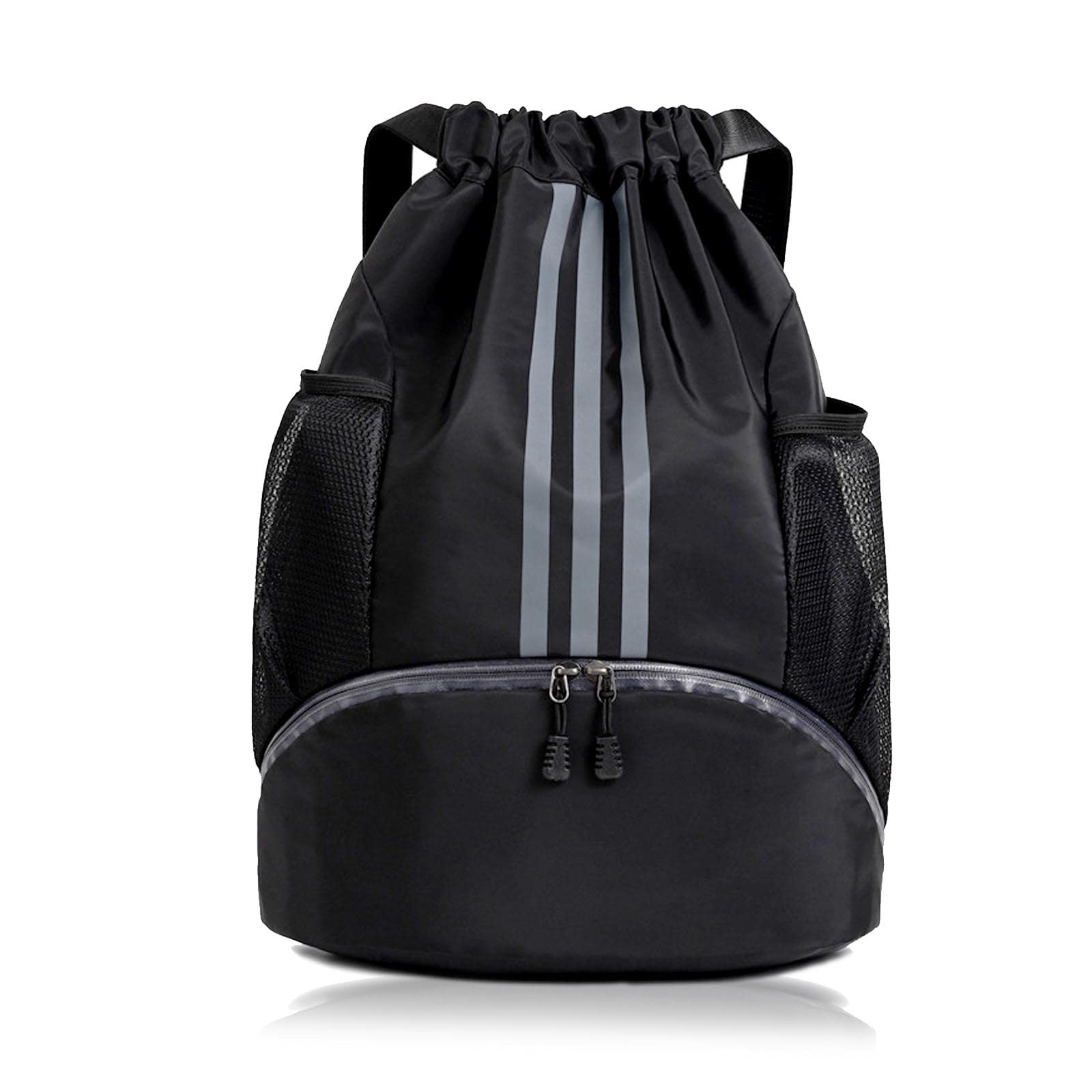 AYNKH Large Oxford Sports Ball Bag with Shoe Compartment, Waterproof Durable Multiple Pockets Gym Backpack, Unisex for Teenagers Adults