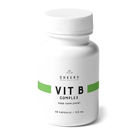 Vitamin B Komplex Von Cheers - Das Vollständigste Set An B-Gruppe Vitamine - Mit Bioperine Für Schnelle Aufnahme - Non-GMO - 