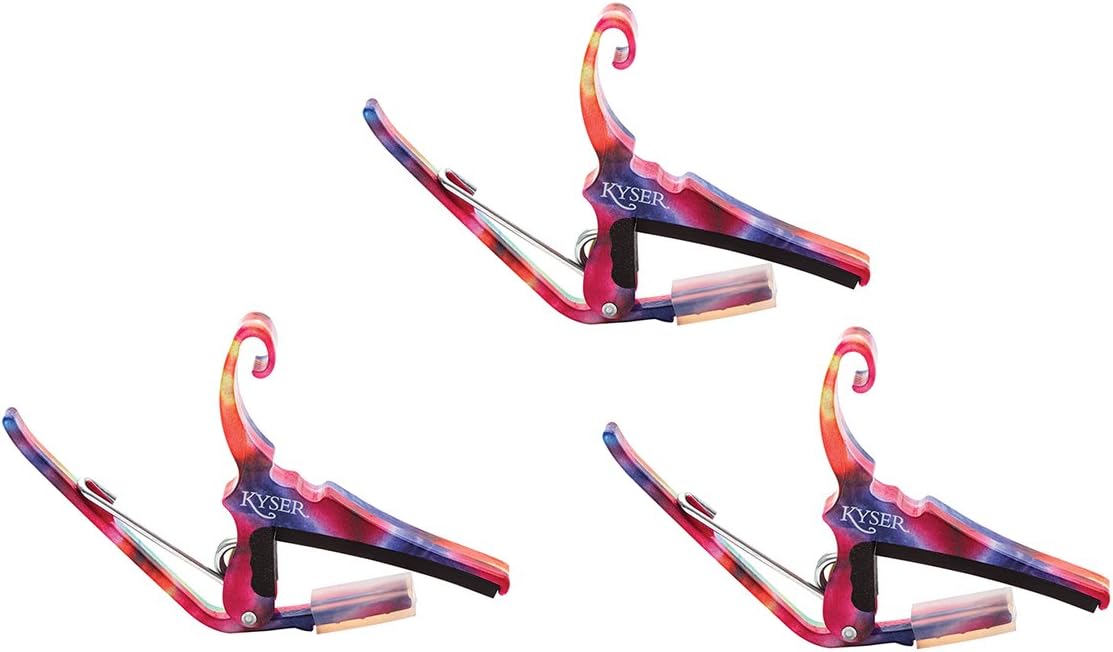 Kyser KG6TD Guitar Capo - Tie Dye 3-Pack