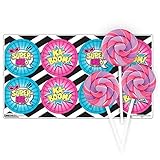 Superhero Girl Party Supplies - Lollipop Favor Kit