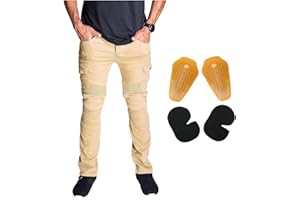 NBT Clothing Protective Motorcycle Riding Pants Removable CE Armor (Knee, HIPS) Reinforced Stitching in High Impact Zones