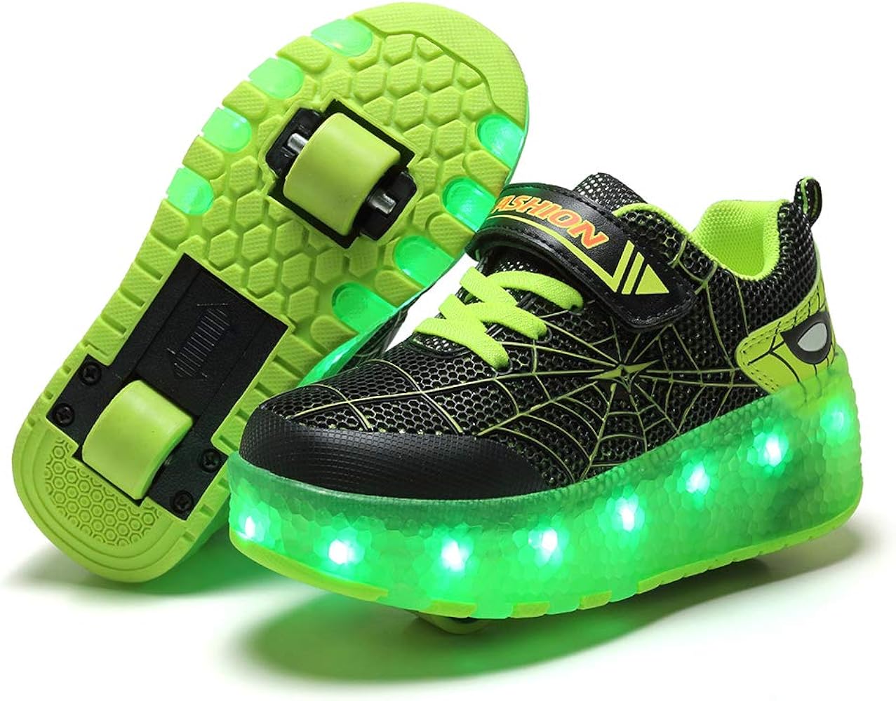 green light up shoes