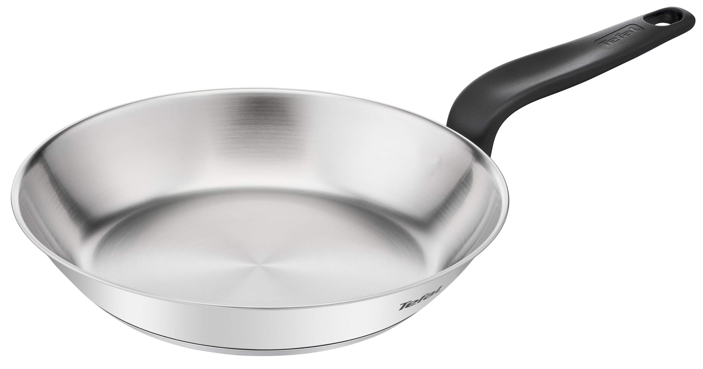 Tefal Primary E3080404 Frying Pan, Stainless Steel, 24 cm, Premium Quality, Induction, for Cooking Delicious Recipes and Defrosting