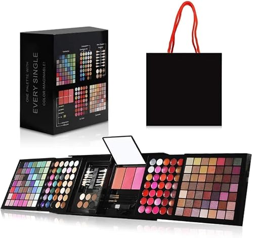 177 Color Hotrose Full Pink Eyeshadow Palette Blush Lip Gloss Concealer ...