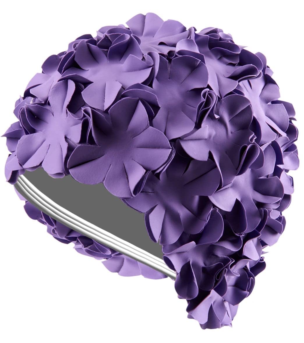 Photo 1 of Sporti Flower Swim Cap (Purple)