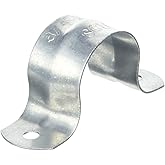Sioux Chief 502-3PK2 10-Count 3/4-Inch IPS 2-Hole Tube Strap, Galvanized Steel, 0.75", No Color