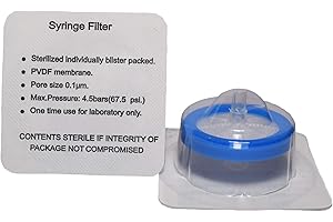 ADVANGENE Syringe Filter Sterile, PVDF 0.1μm 30mm Blue (30/PK)