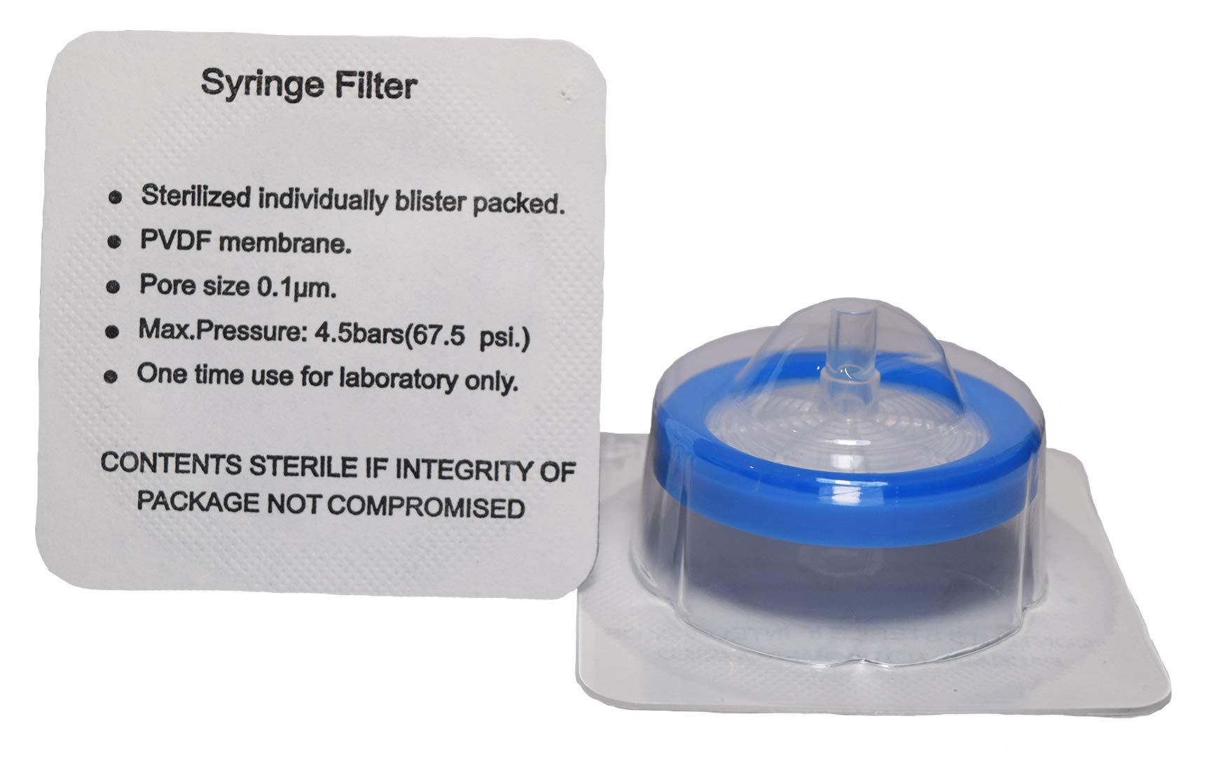 ADVANGENE Syringe lab Filter Sterile, PVDF, 0.1um, 30mm (30/pk)
