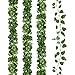 NAYARD Ivy Garland Artificial Vines Greenery Garland 12 Strands 82 Feet Silk Ivy Leaves Garlands Decorations for Wedding Party Garden Water Pipe Fence Outdoor Indoor Wall (Fake Vines)